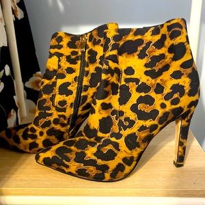 Cheetah Print Booties
